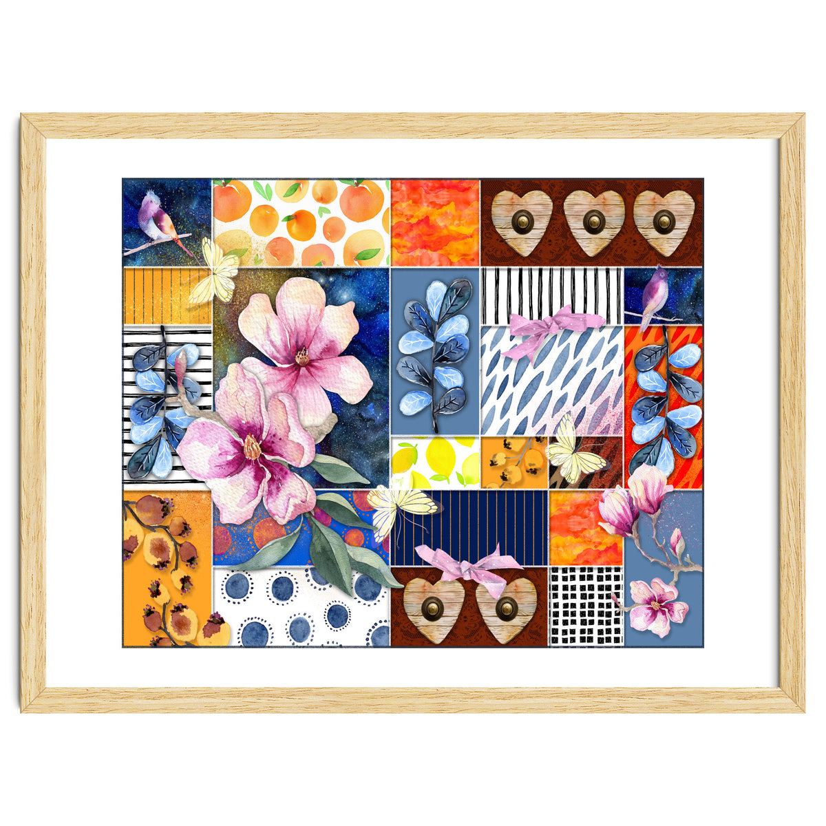 Romantic Floral Collage