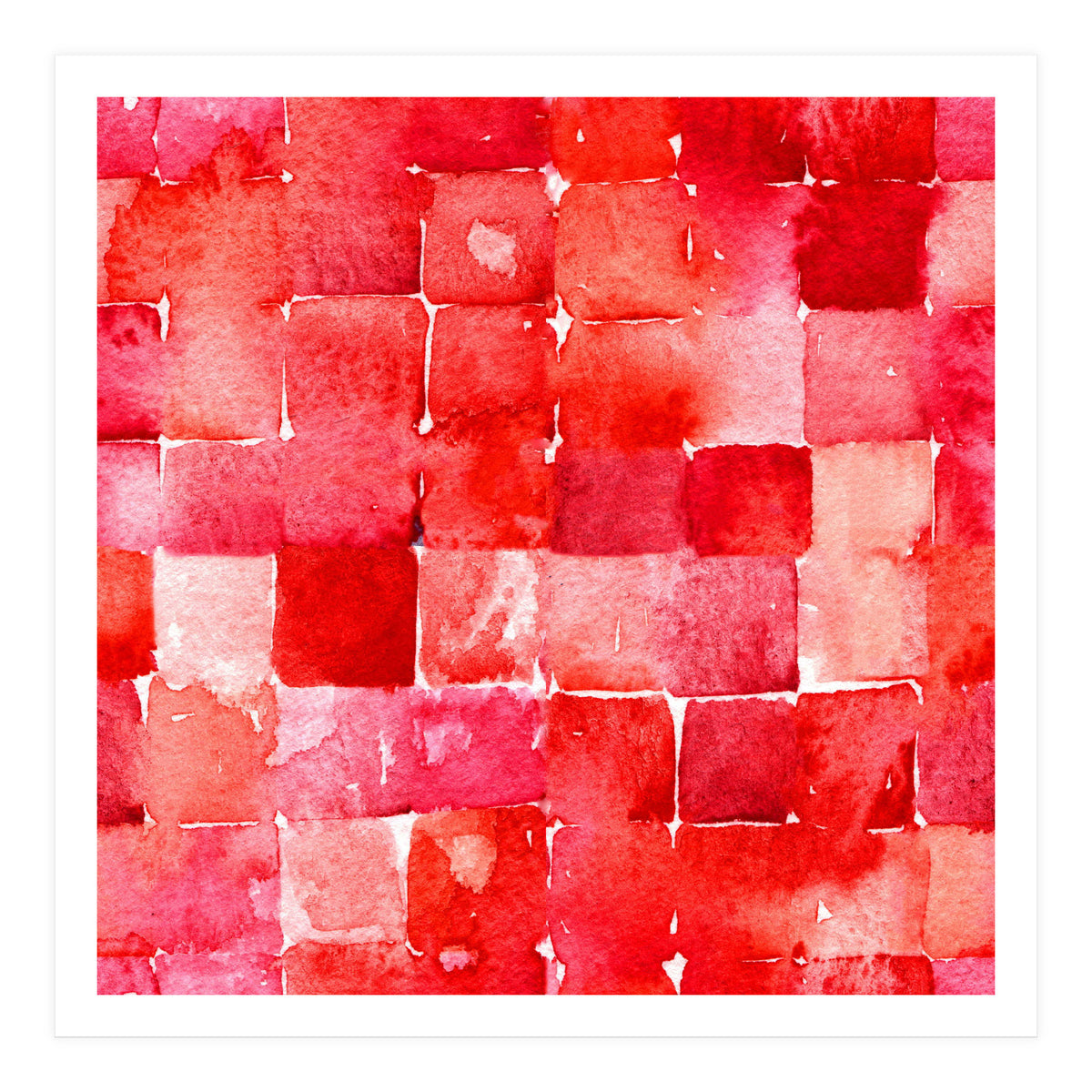 Red Squares (Print Only)