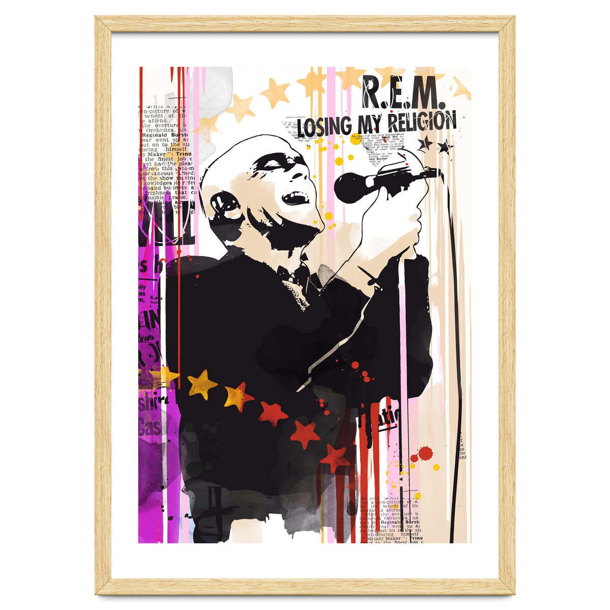 Michael Stipe pop art poster