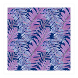 Woodland Ferns in Blue (Print Only) thumbnail