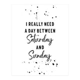Day between Saturday and Sunday (Print Only) thumbnail
