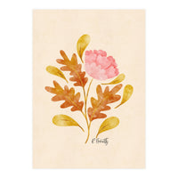 Oak And Peony (Print Only)
