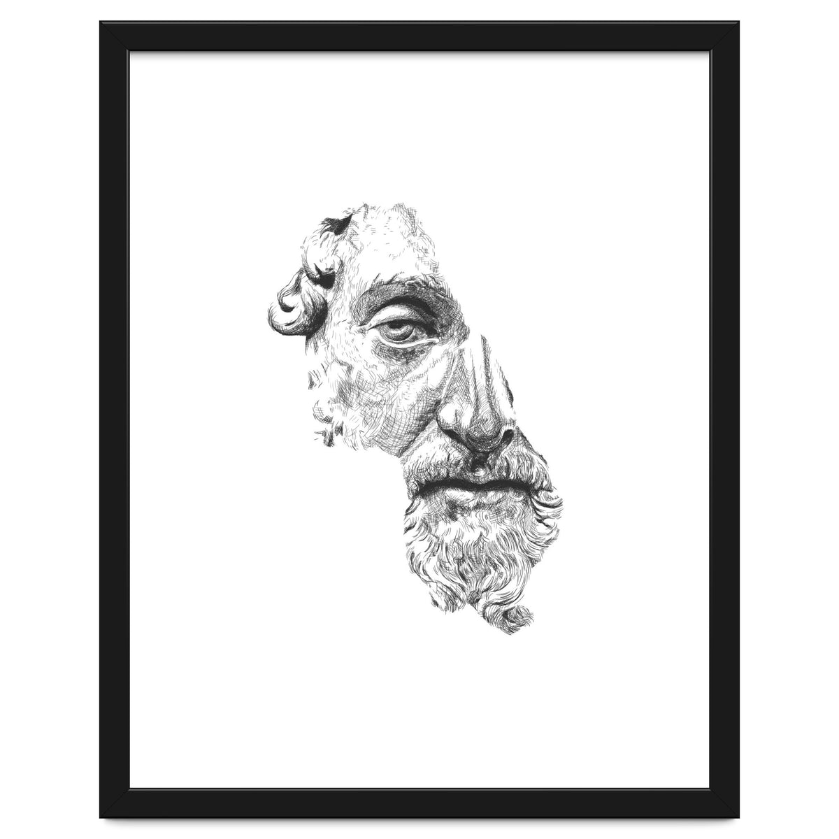 MARCUS AURELIUS ANTONINUS AUGUSTUS / black and white