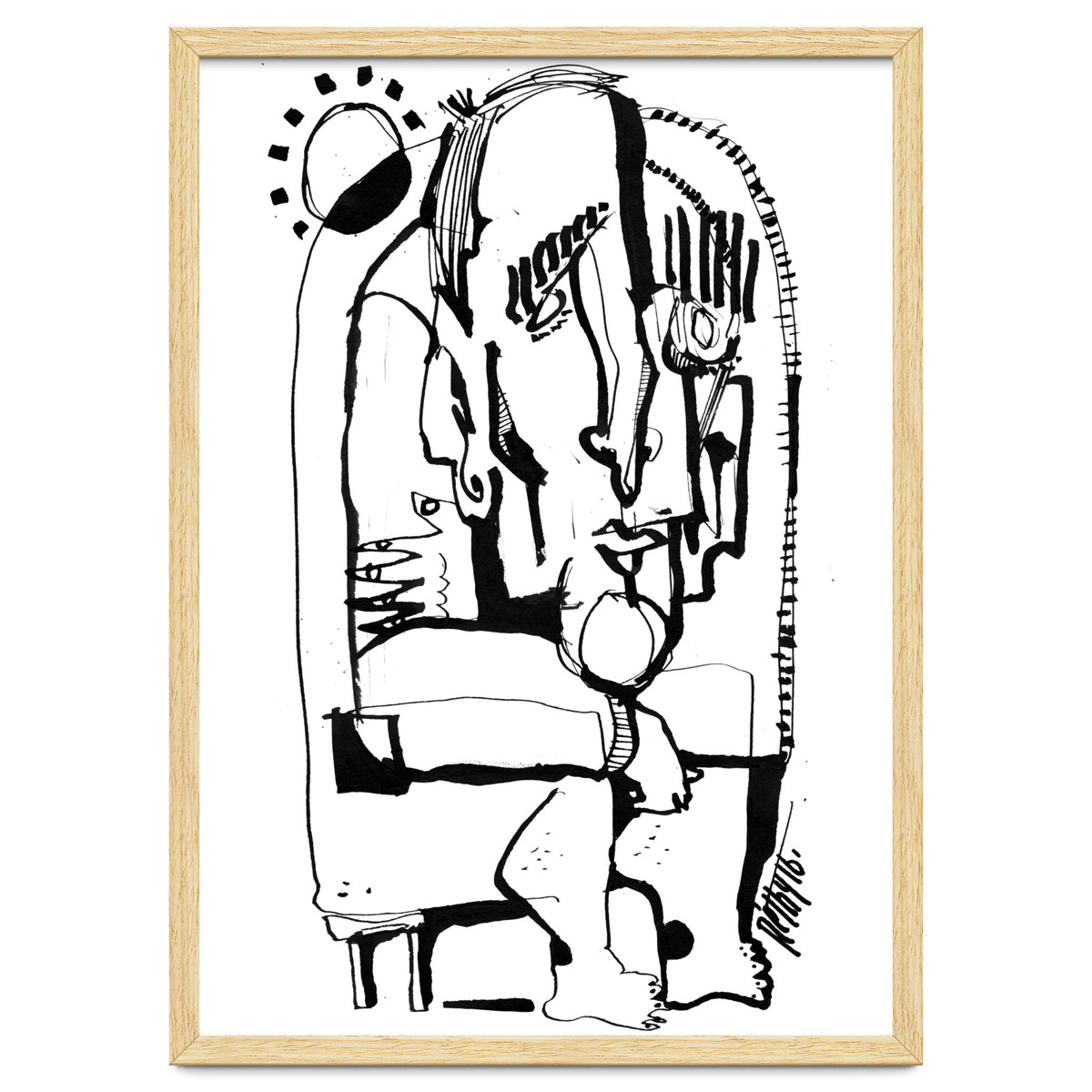 Freezing in Sunlight - b&w