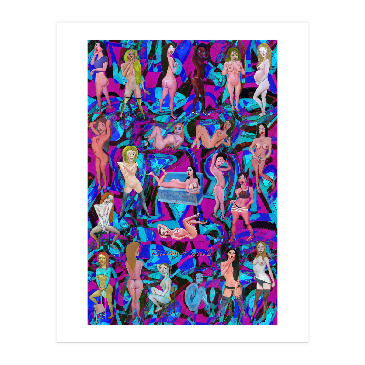 Chicas 3d 8 (Print Only)
