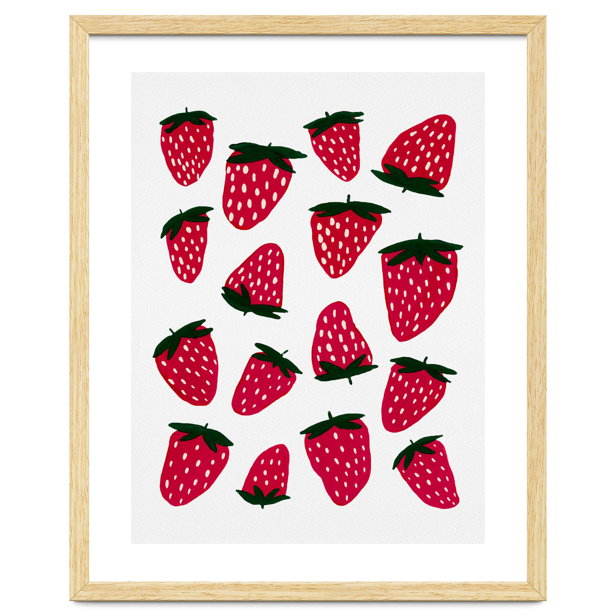 Summer strawberries red