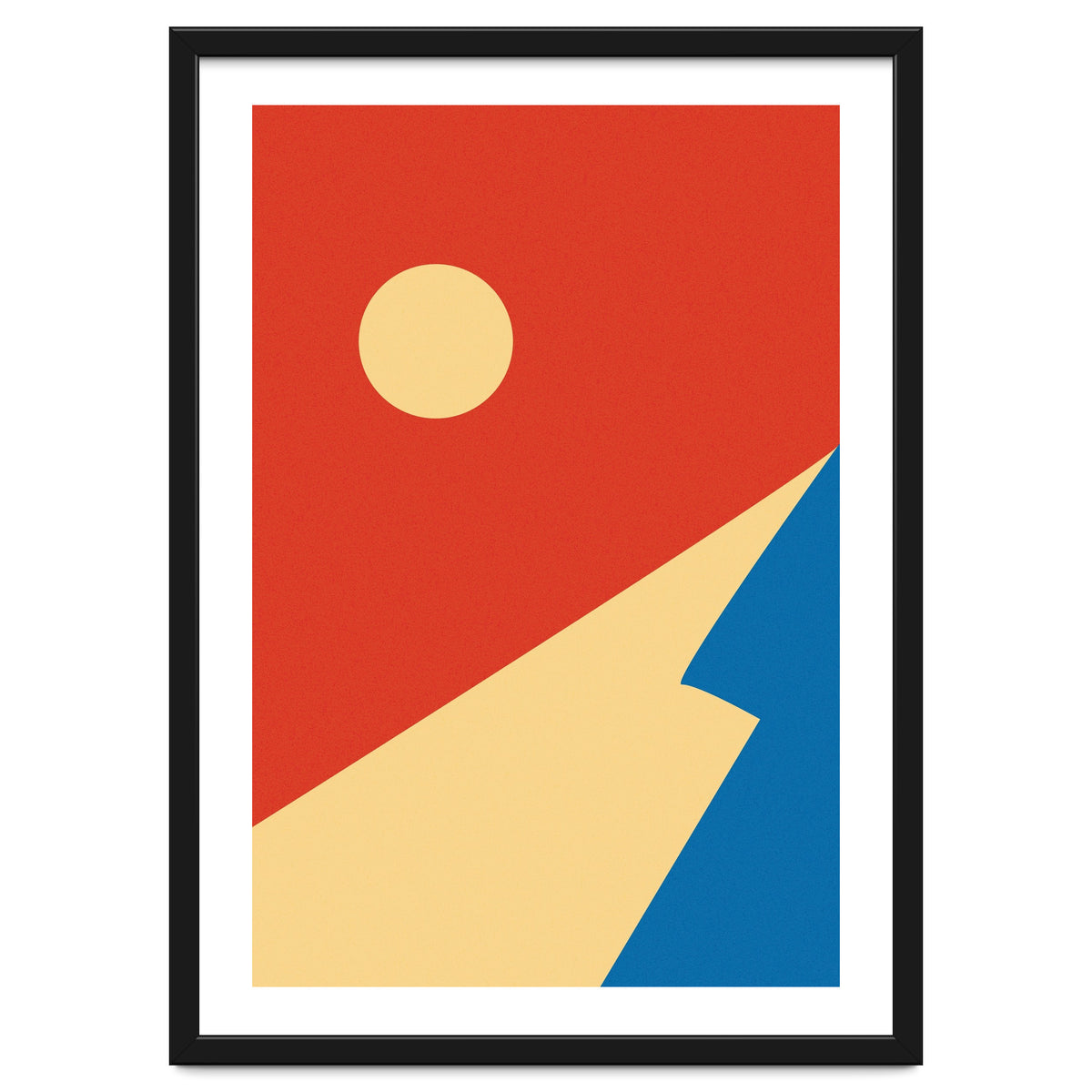 Edge Of Mountain Mid Century Geometric Art