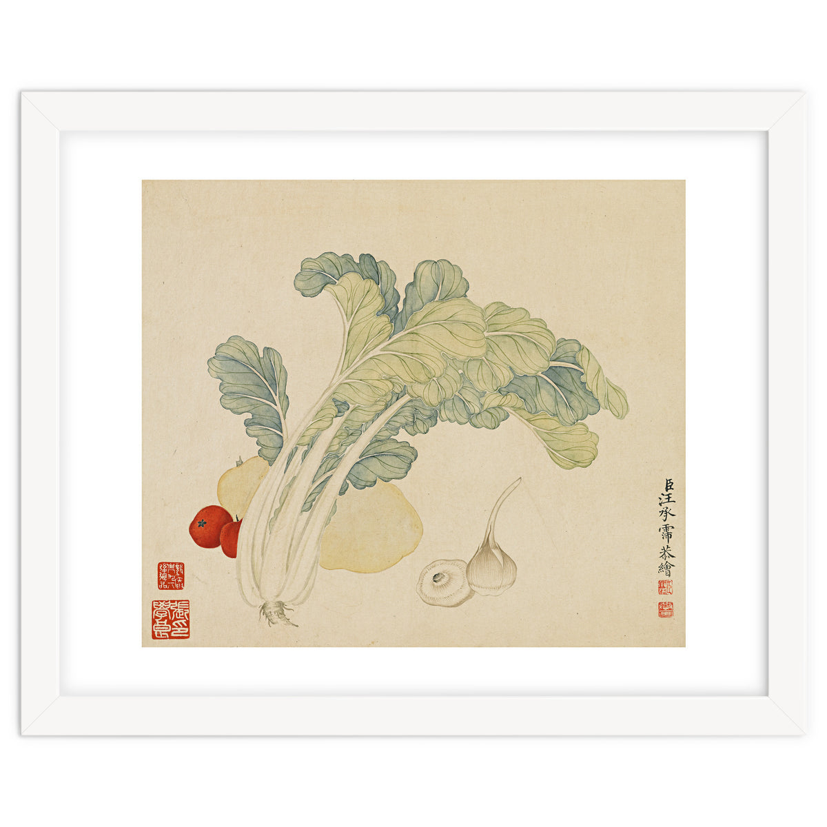 Wang Chengyu ~flowers, Vegetables, Chinese Cabbage, Potatoes, Garlic, Tomatoes, Vegetables