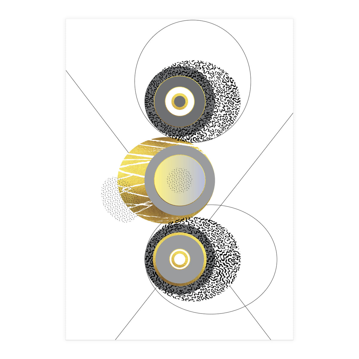 Posh Design No. 3 | gold (Print Only)
