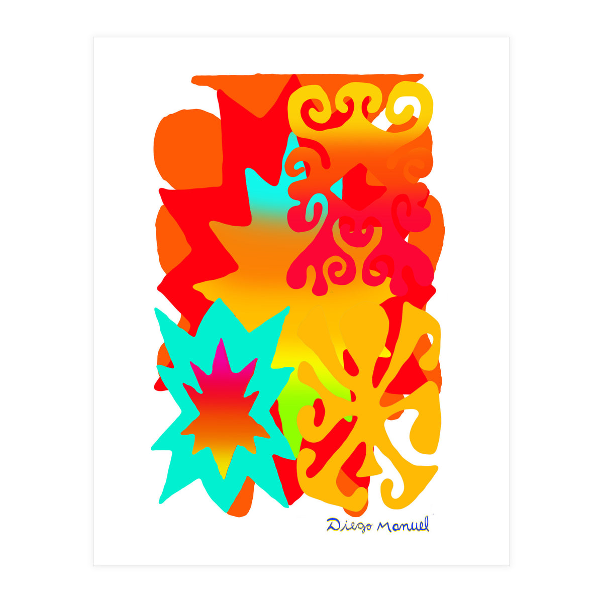 Pop Abstract Asimetrico 10 Copia (Print Only)