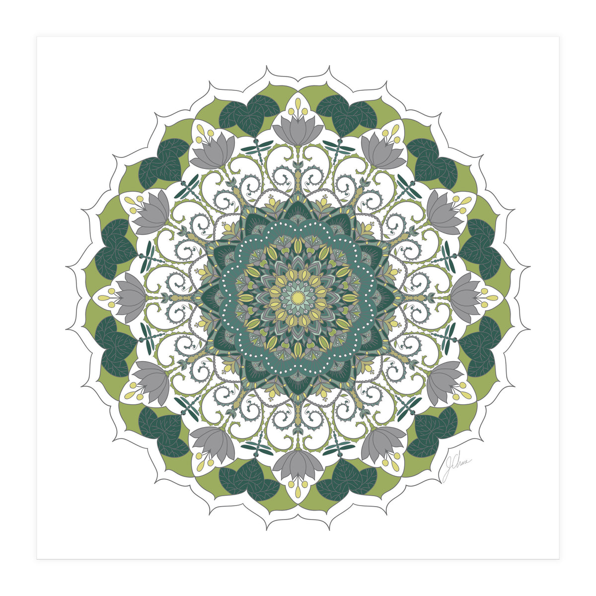 Elegant Mandala (Print Only)