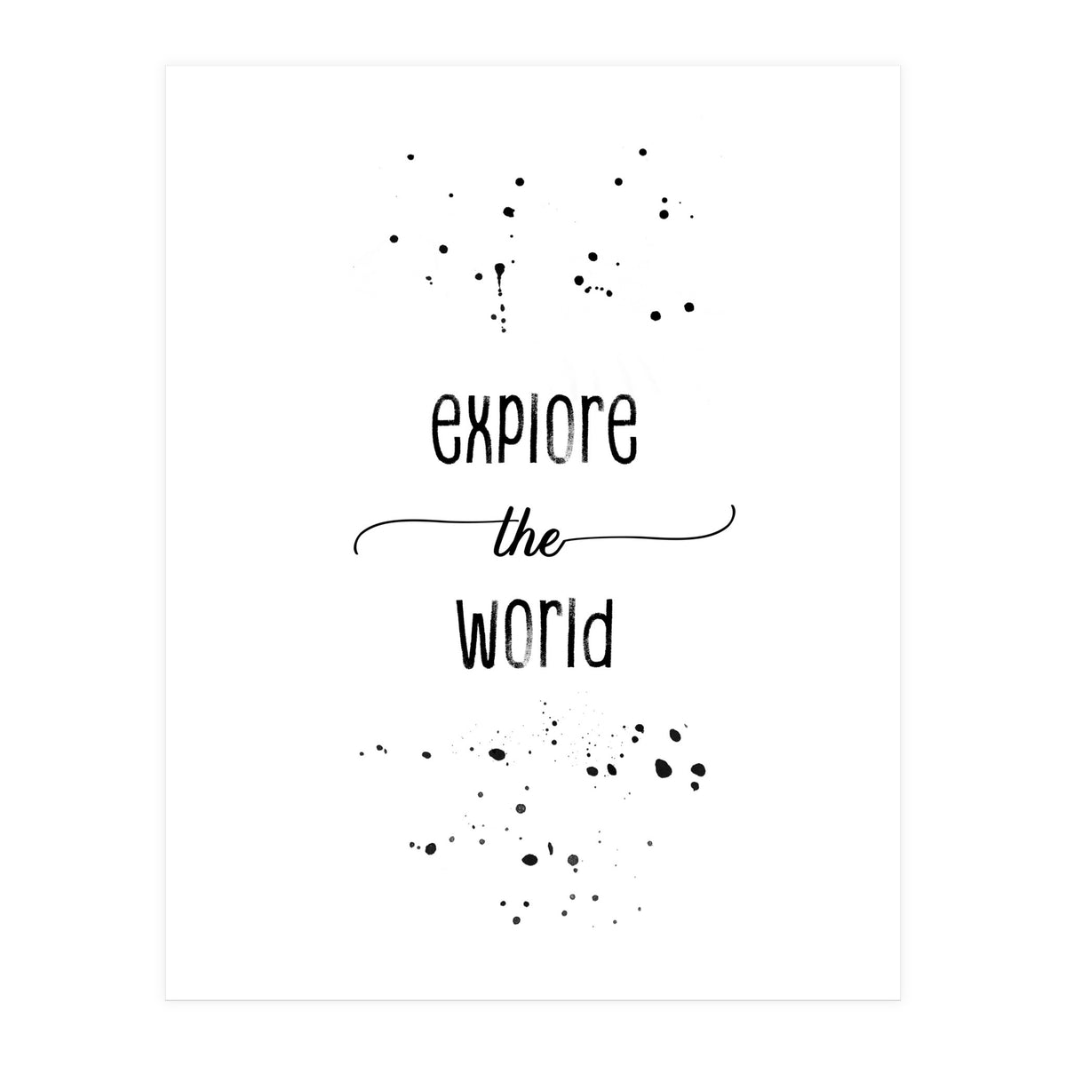 Explore the world (Print Only)