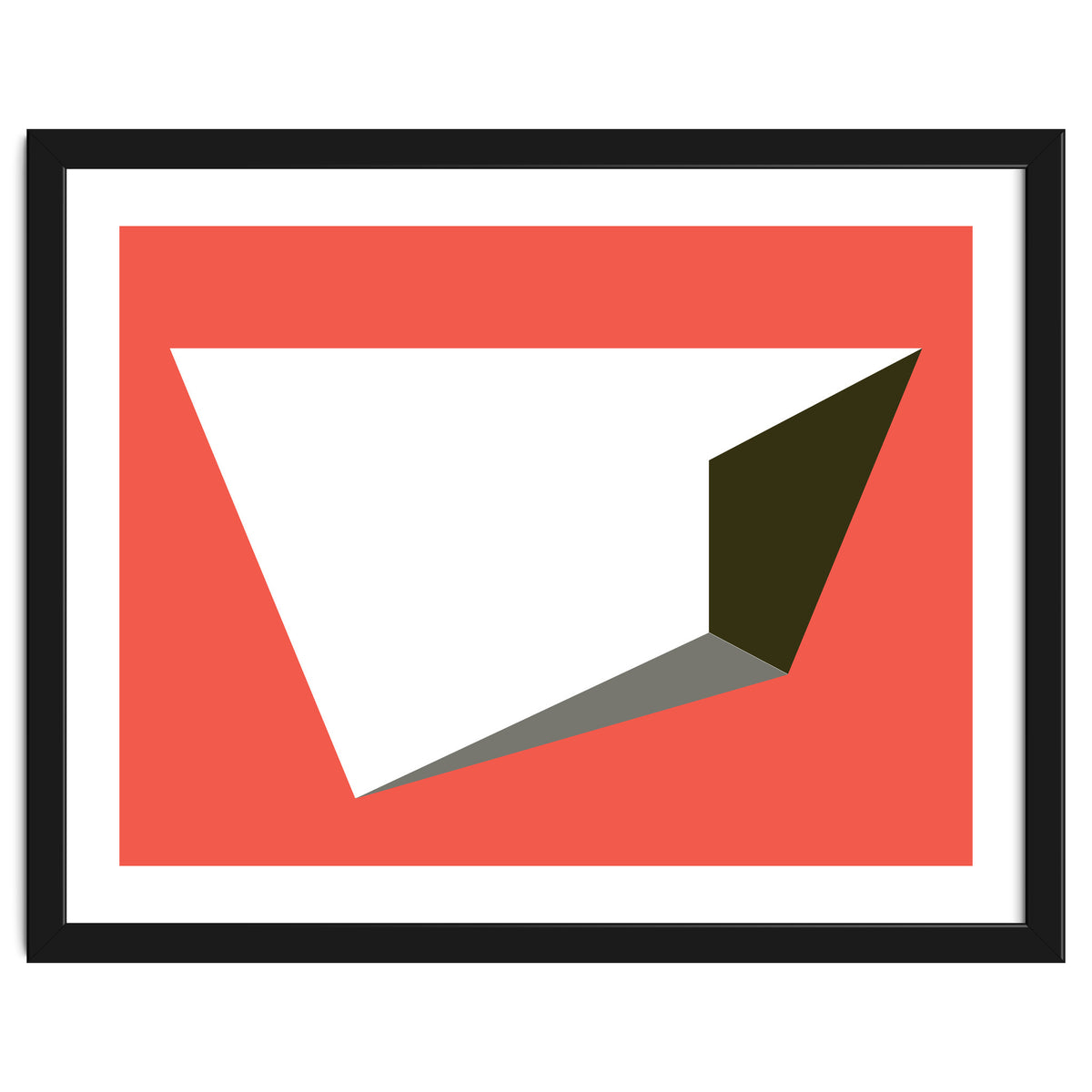 Geometric Shapes No. 81 - pink, grey, black & white