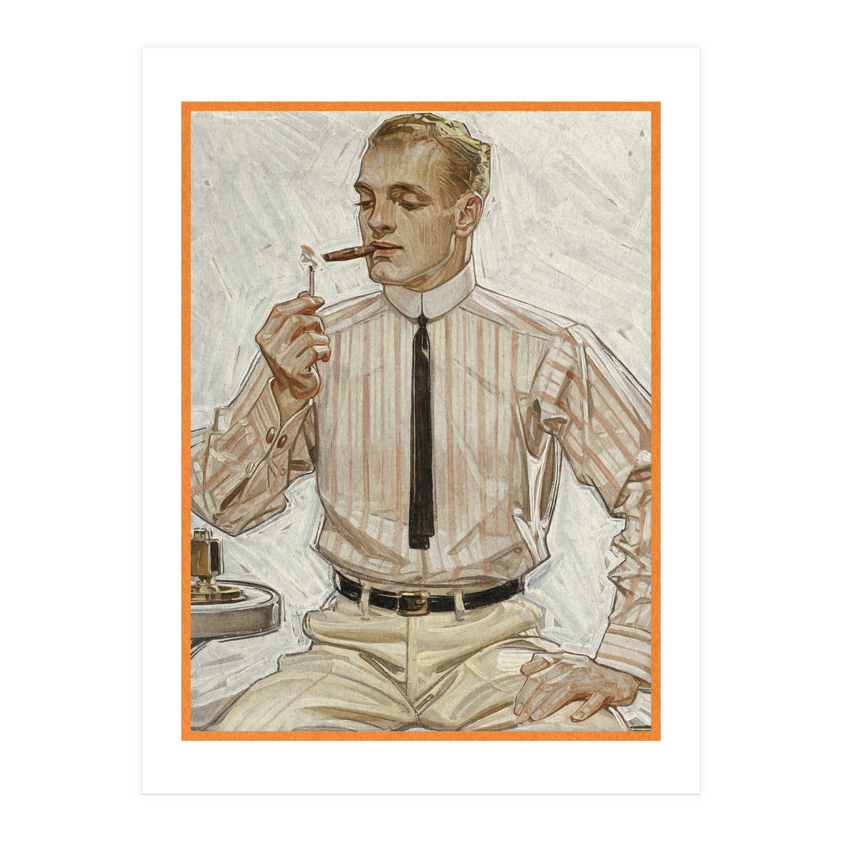 Collier's (ft. Smoking a Cigarette) Advertisement (Print Only)