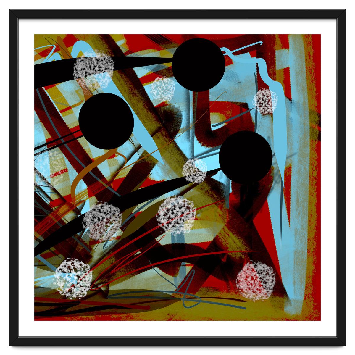 Brown In Sepia With White Drops