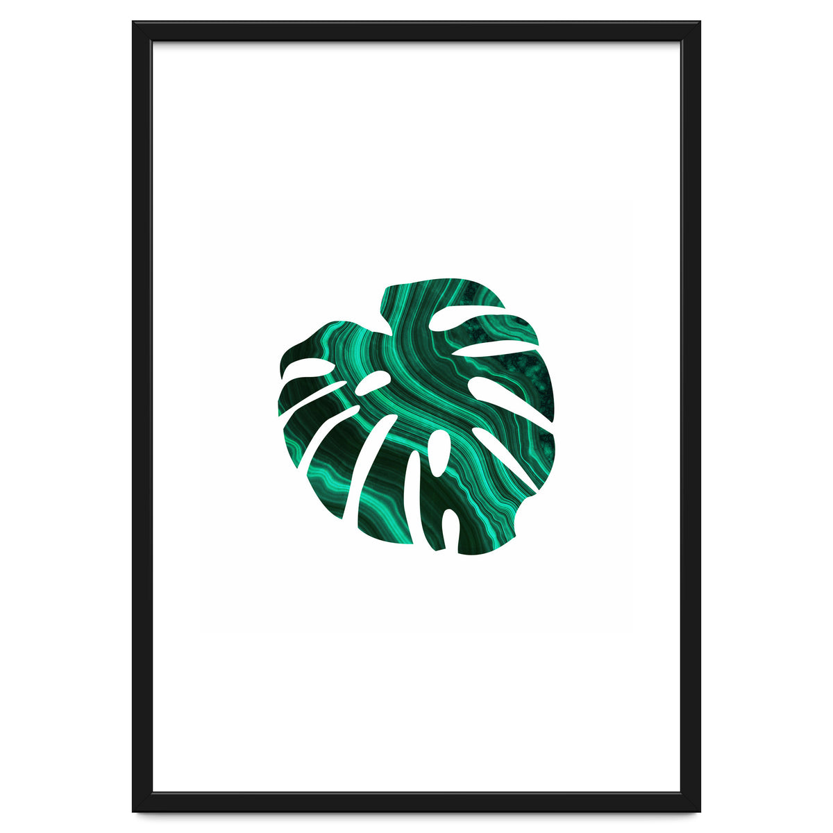 Green Marble Leaf I