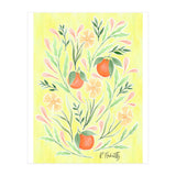 Wild Orange Floral | Yellow (Print Only) thumbnail