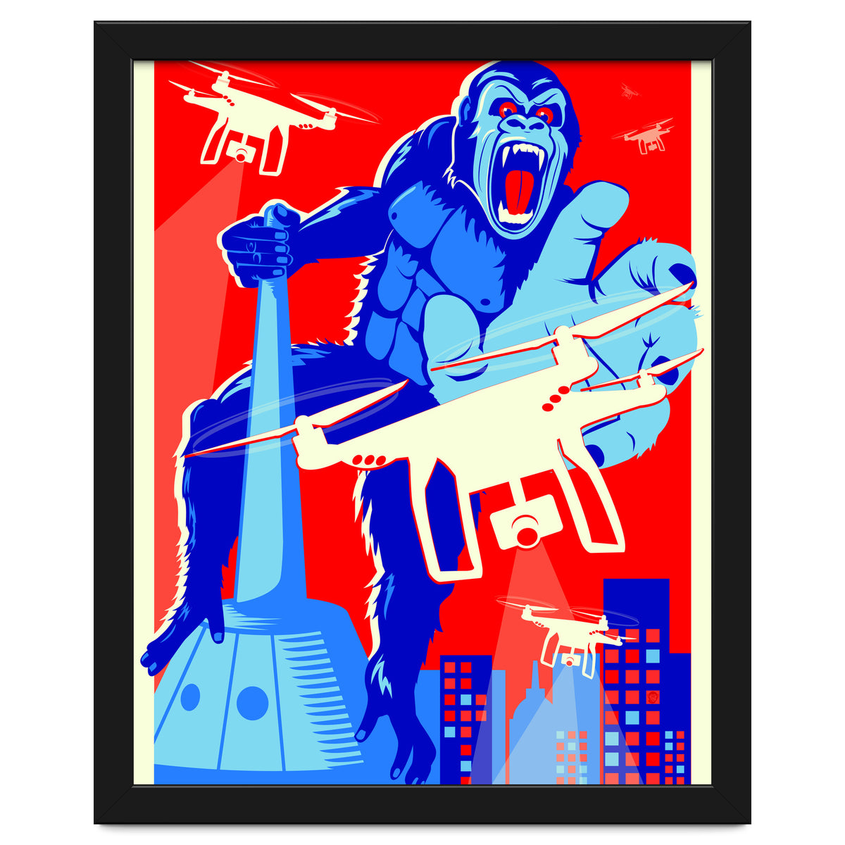 King Kong vs Drones