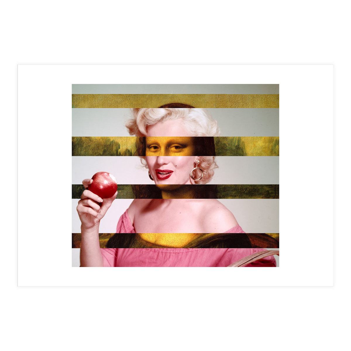 Leonardo Da Vinci's "Mona Lisa" & Marylin Monroe (Print Only)