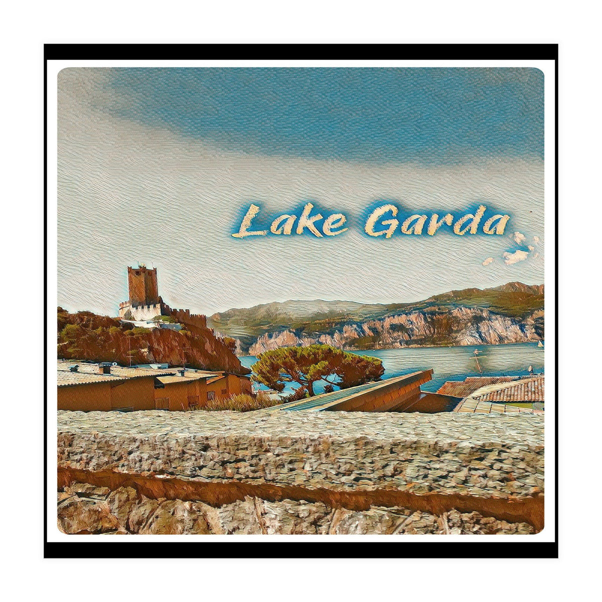 Malcesine Castle On Lake Garda (Print Only)