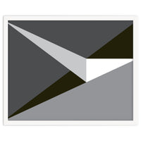 Geometric Shapes No. 73 - black & grey triangles