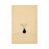 Abstract still life, vase and plants (Print Only) thumbnail
