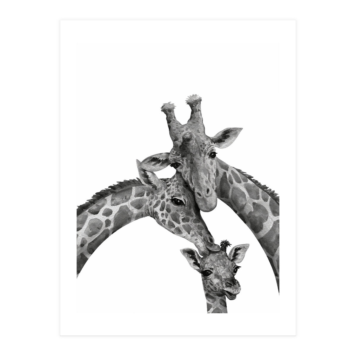 Giraffe Family (Print Only)