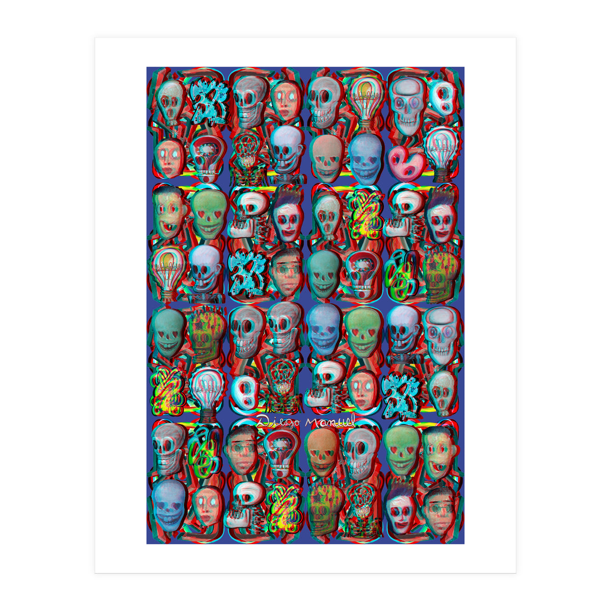 Formas 14 34 3d Y Calaveras 2 (Print Only)
