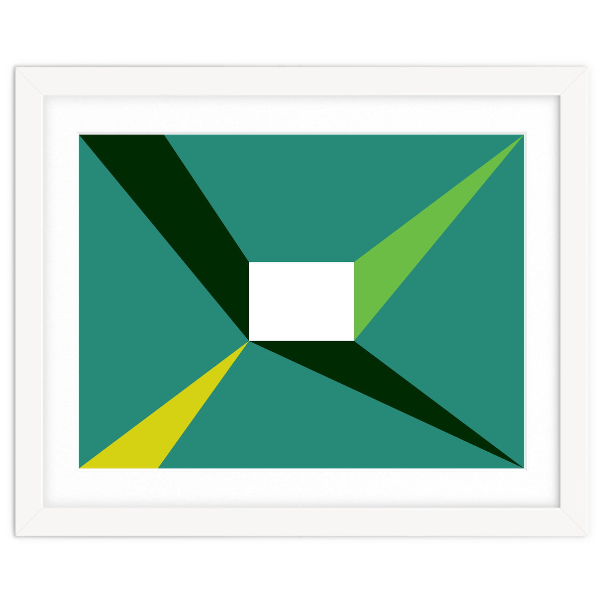 Geometric Shapes No. 27 - green, yellow & lime