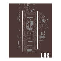 London Heathrow Airport Layout (Print Only)