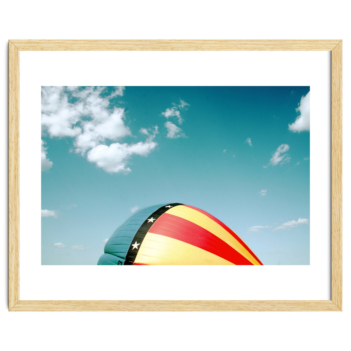 Air balloon over the blue sky