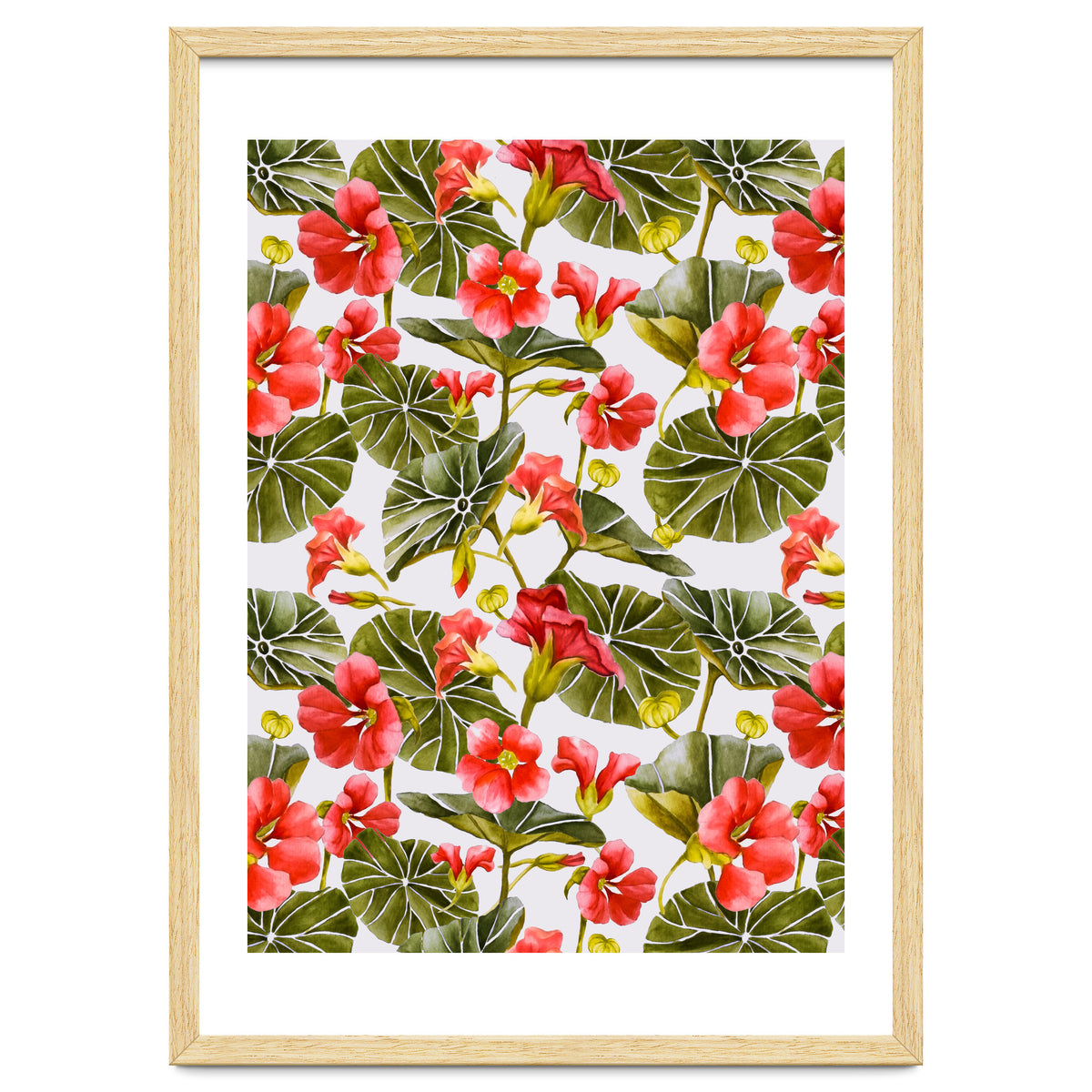 Nasturtiums watercolor 02