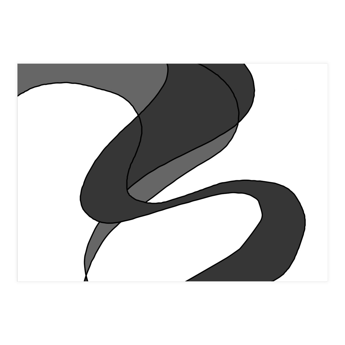 Grey Waves 6 (Print Only)