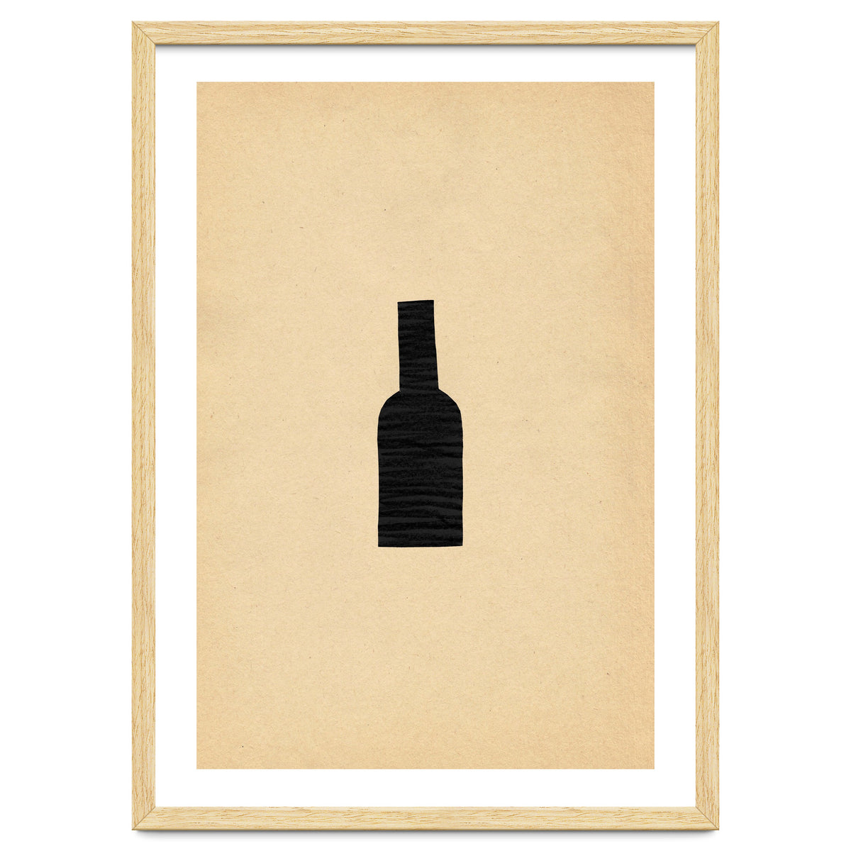Abstract wine bottle