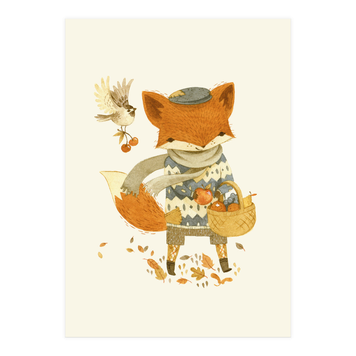 Fritz The Fruitforaging Fox (Print Only)