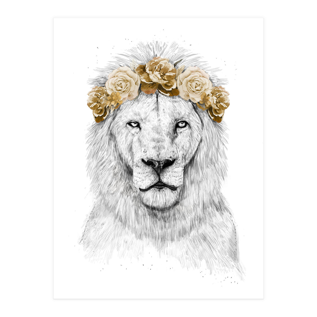 Festival Lion (color version) (Print Only)