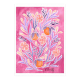 Wild Orange Floral | Pink & Purple (Print Only) thumbnail