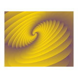 3d Abstract YELLOW Spiral Modern ART (Print Only) thumbnail