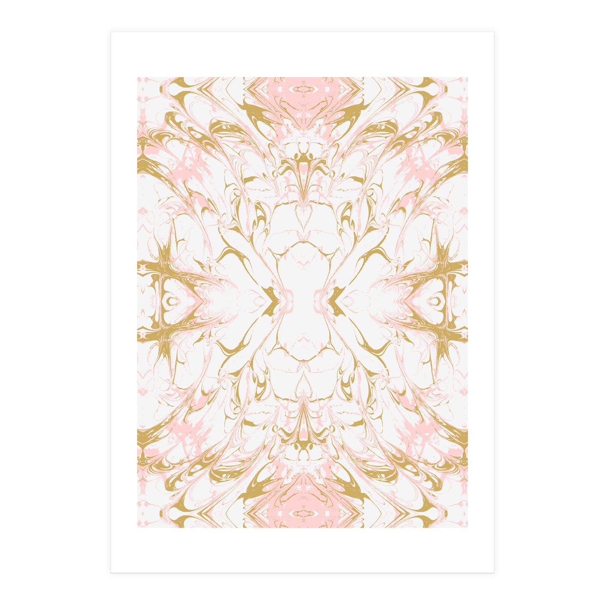 Pink mosaic marble 01 (Print Only)