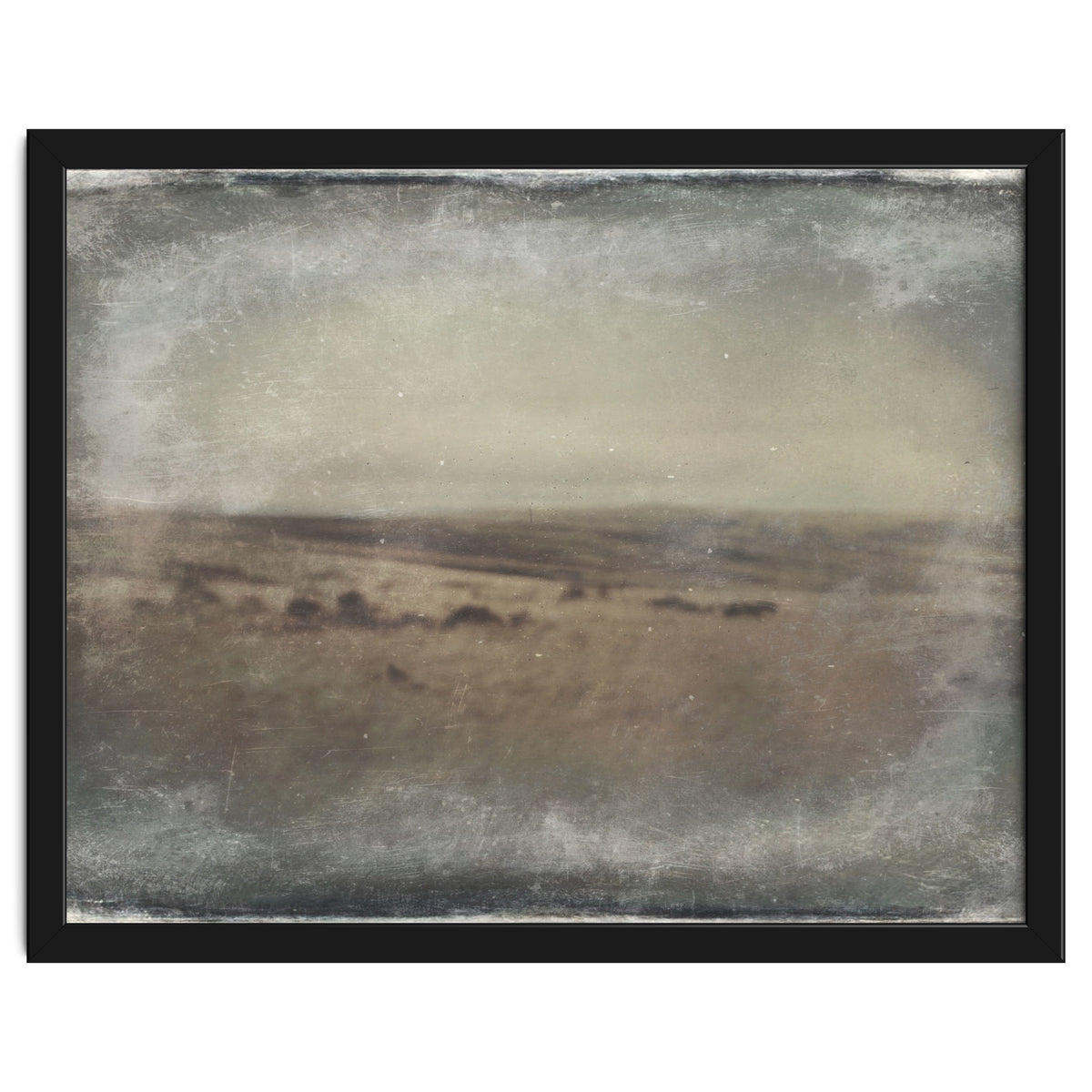 Bleak winter landscape of Saddleworth Moor