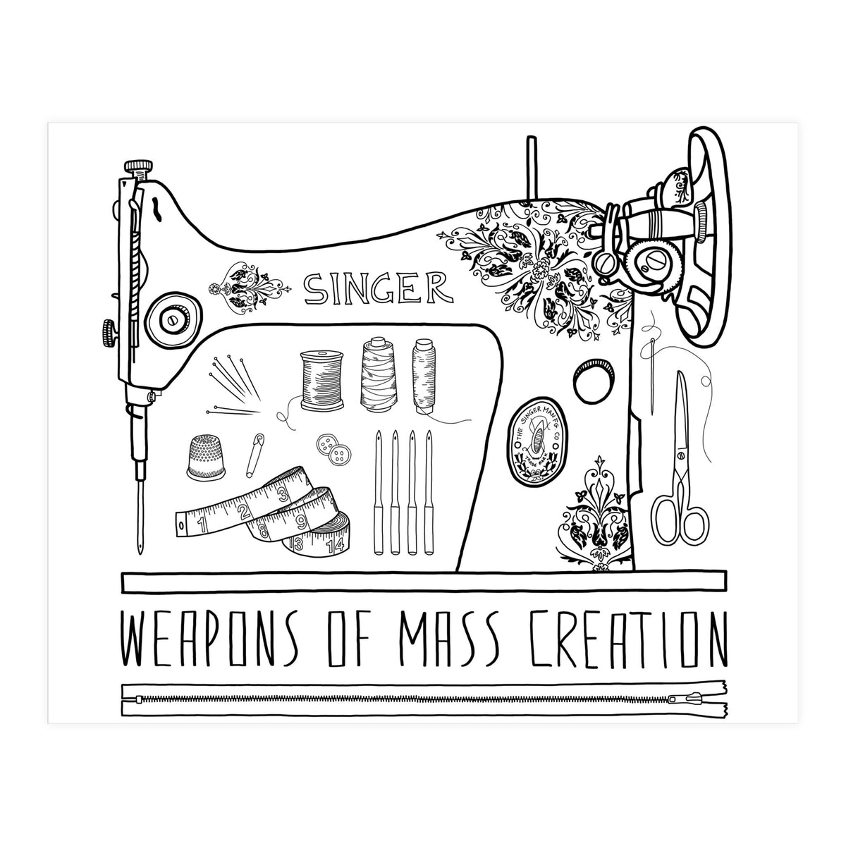 Weapons Of Mass Creation - Sewing (Print Only)