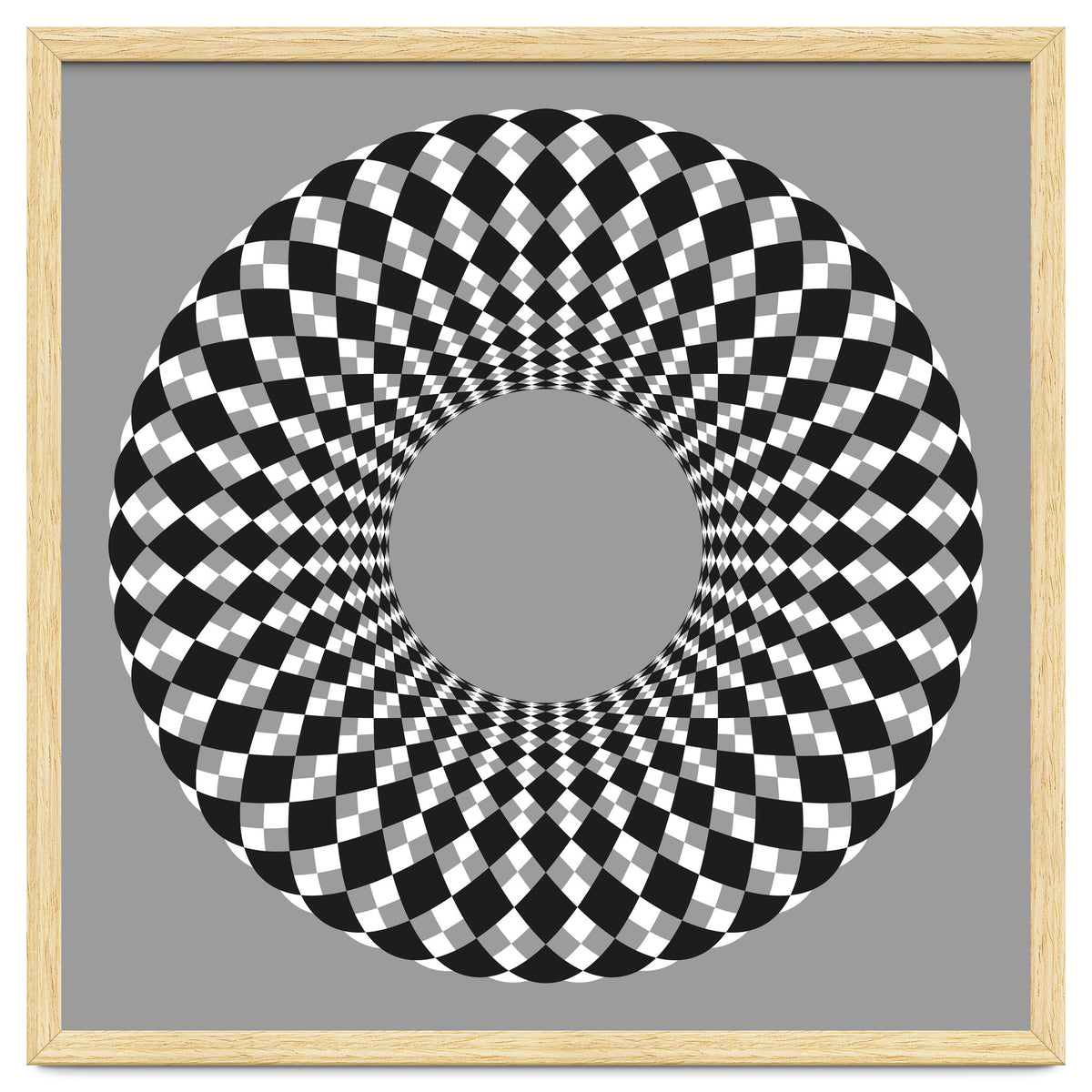 Black and white round