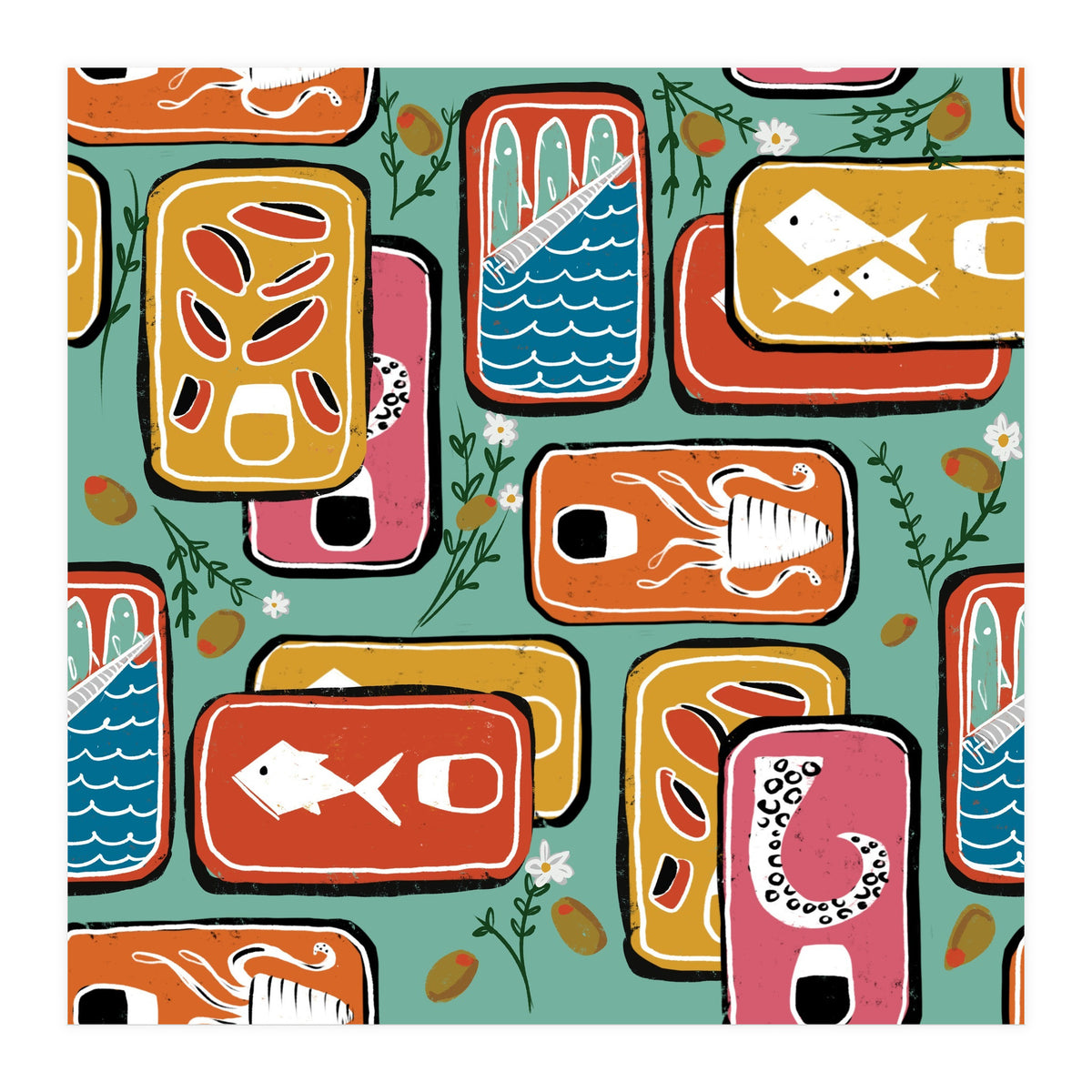 Canned Goods Blue Cadet (Print Only)