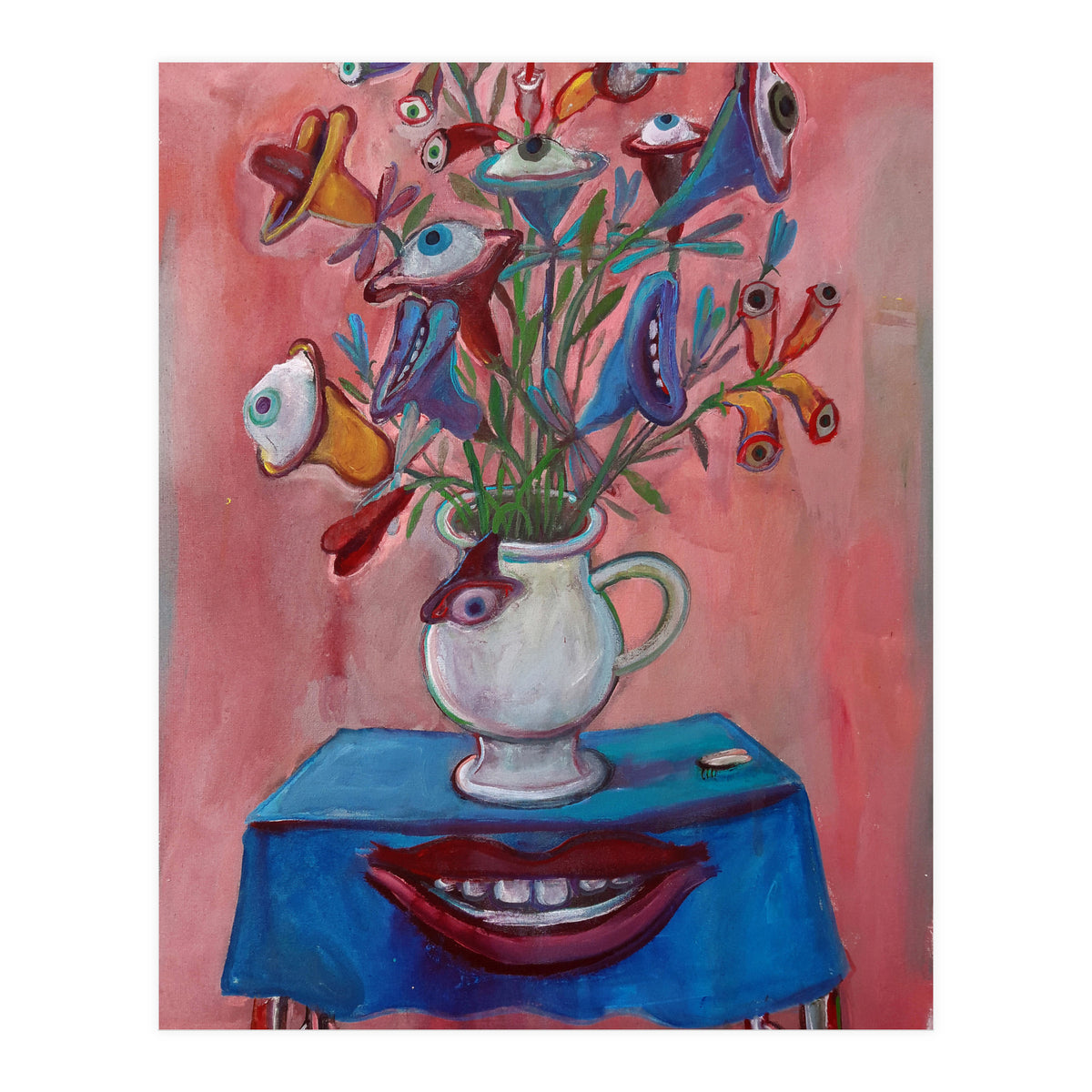 Flores Ojos Bocas (Print Only)