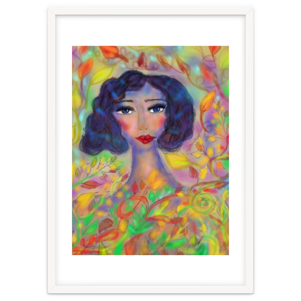 A GIRL IN AN ENCHANTED FOREST