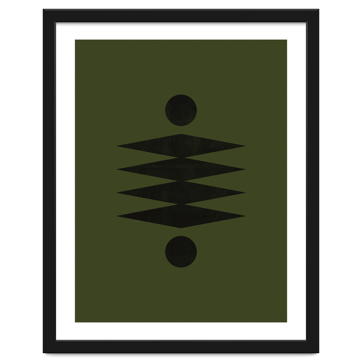 Mid-Century Modern No.19 - Woodblock Print