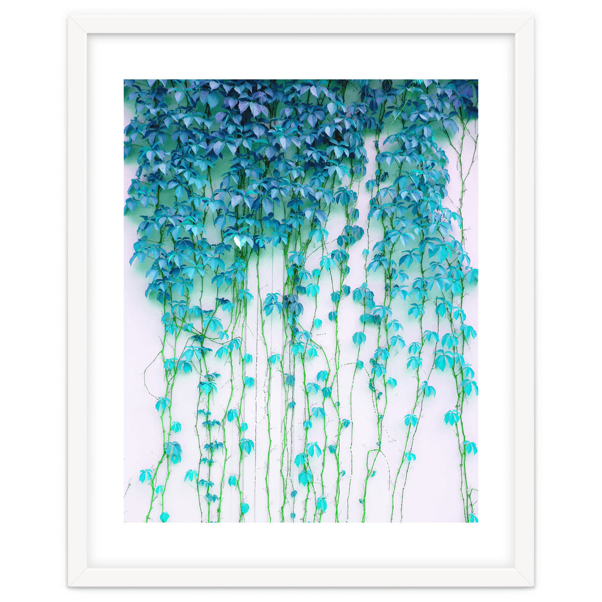 Average Absence, Botanical Minimal Nature Creepers Plants, Tropical Watercolor Bohemian Painting