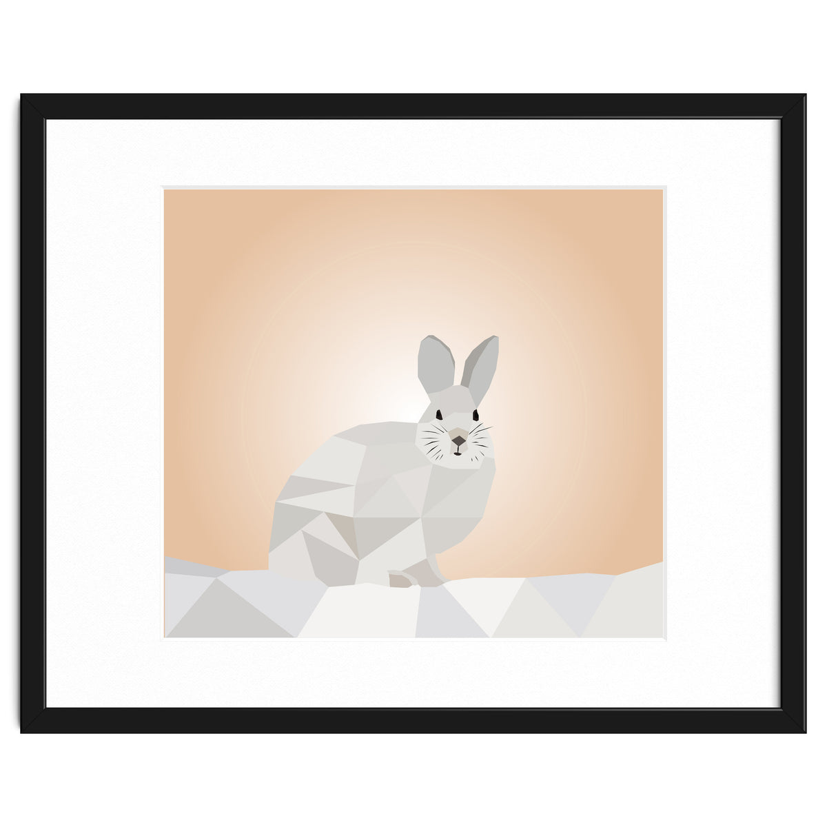 Rabbit Low Poly Art