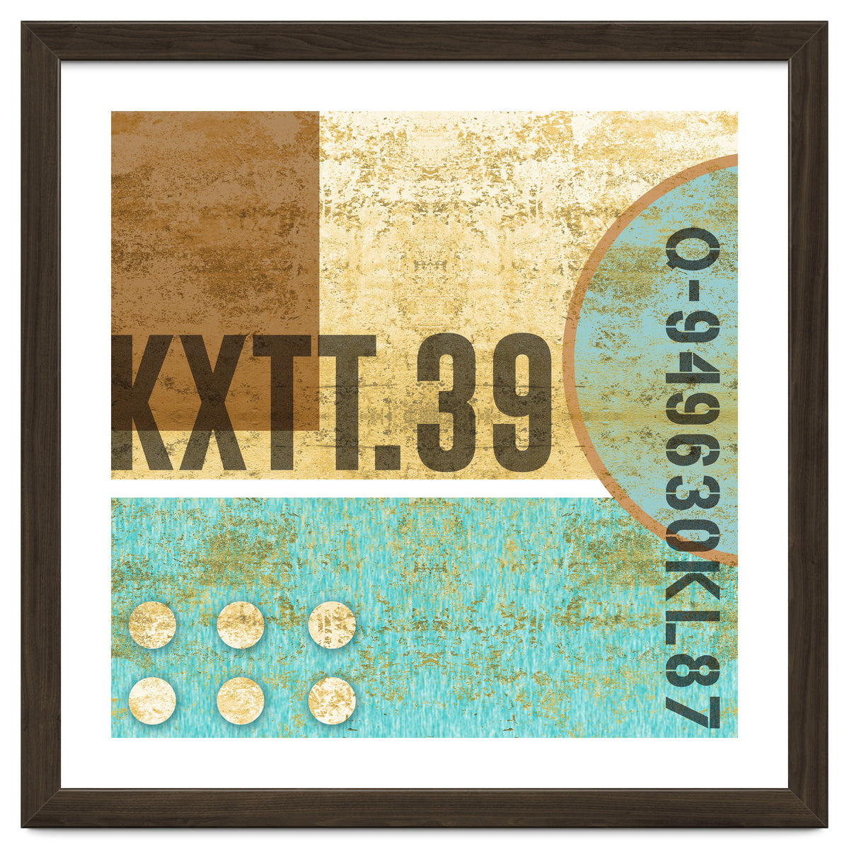 Abstract Industrial Sand And Blue