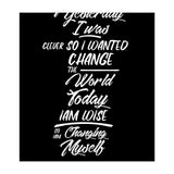 Changing Myself - Rumi Quote Typography (Print Only) thumbnail